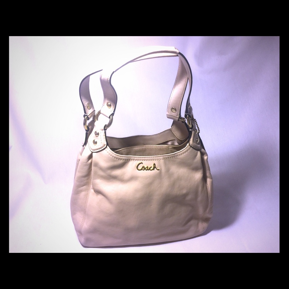 Medium size Taupe Coach Purse